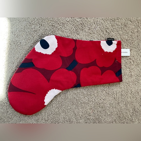 NWT MARIMEKKO Red Unikko Cotton Christmas Stocking - Picture 2 of 5